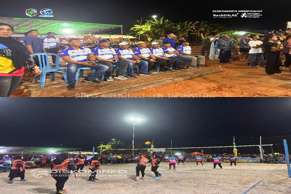 Kejuaraan Voli Antar Desa Zona II Mempawah Resmi Dibuka, Ajang Sportivitas dan Pencetak Bibit Atlet Muda